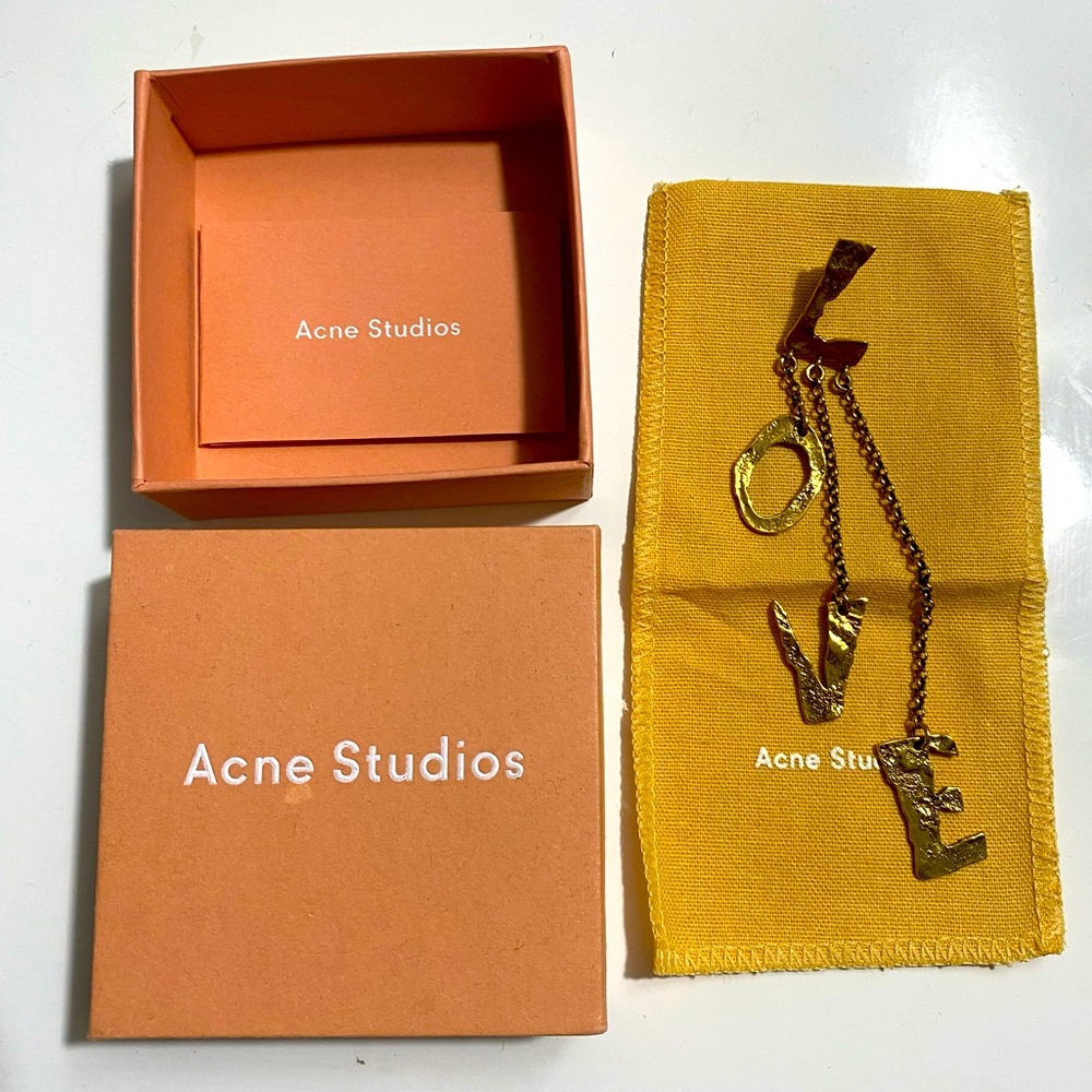 Acne Studios LOVE Single Statement Drop Earring